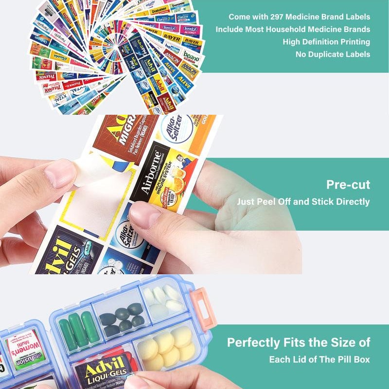 🌸Mother's Day Sale 49% OFF🔥Travel Pill Organizer Box (161 Labels for Customization)