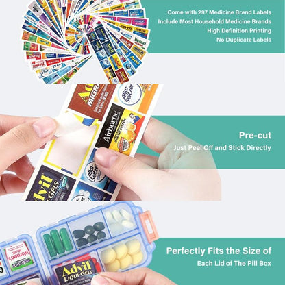 🌸Mother's Day Sale 49% OFF🔥Travel Pill Organizer Box (161 Labels for Customization)