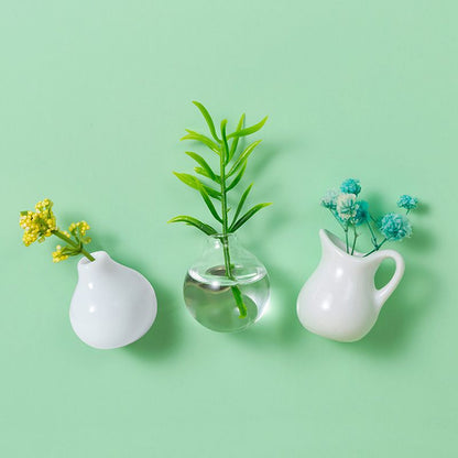 🌸Small items = big home joy!🏺Mini Vase Magnets for Fridge