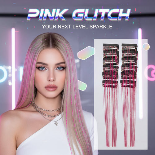 🔥Last Day Buy 2~60% OFF ✨Clip-in Tinsel Hair Extensions(A set of 12 pieces)