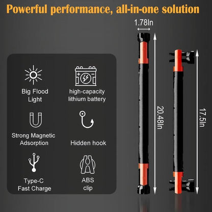 ✨Rechargeable Underhood Work Flashlight With A Magnetic Base And Hook✨