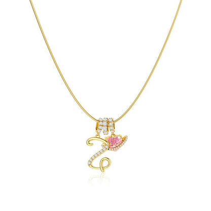 🎁14K Gold/Silver Plated 3-Layering Initial A-Z Letter Pendant Necklaces