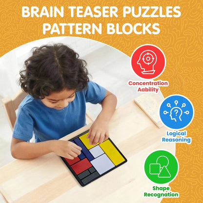 🧩 88-Level Brain Teaser Pattern Block Game: Boost Focus & Logic For Kids 🧠