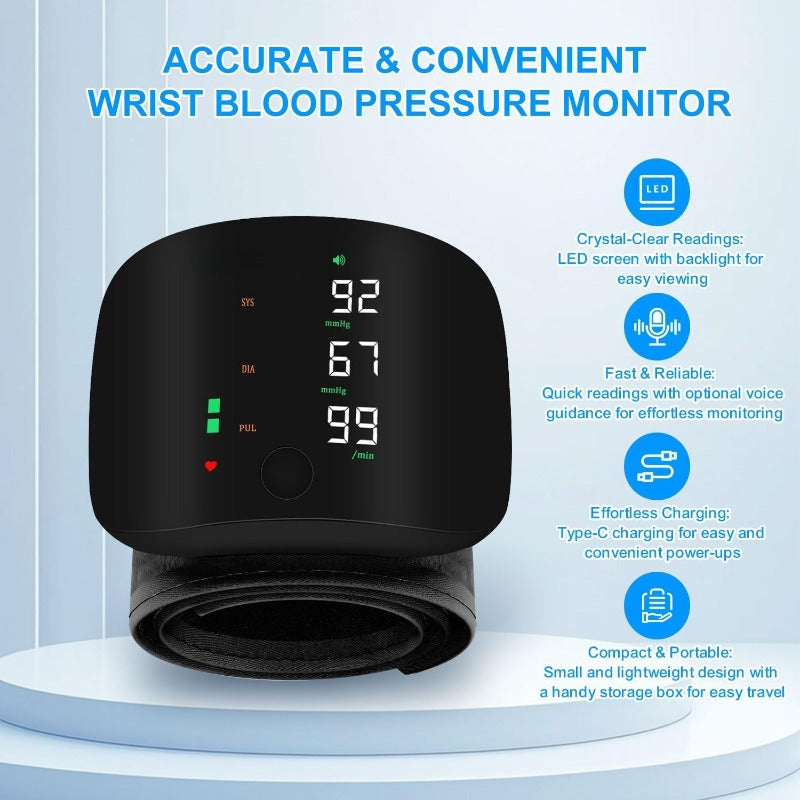 🎄Holiday Deal~30%OFF Now🎁Wrist Blood Pressure Monitor