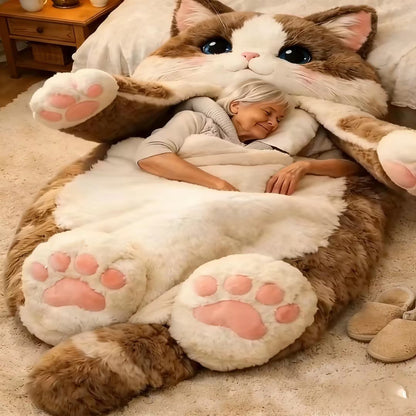 🔥Hot Sale 49% off 🌟🐱 Fluffy cat sleeping bag– Soft, Warm & Purrfectly Cozy😴💤