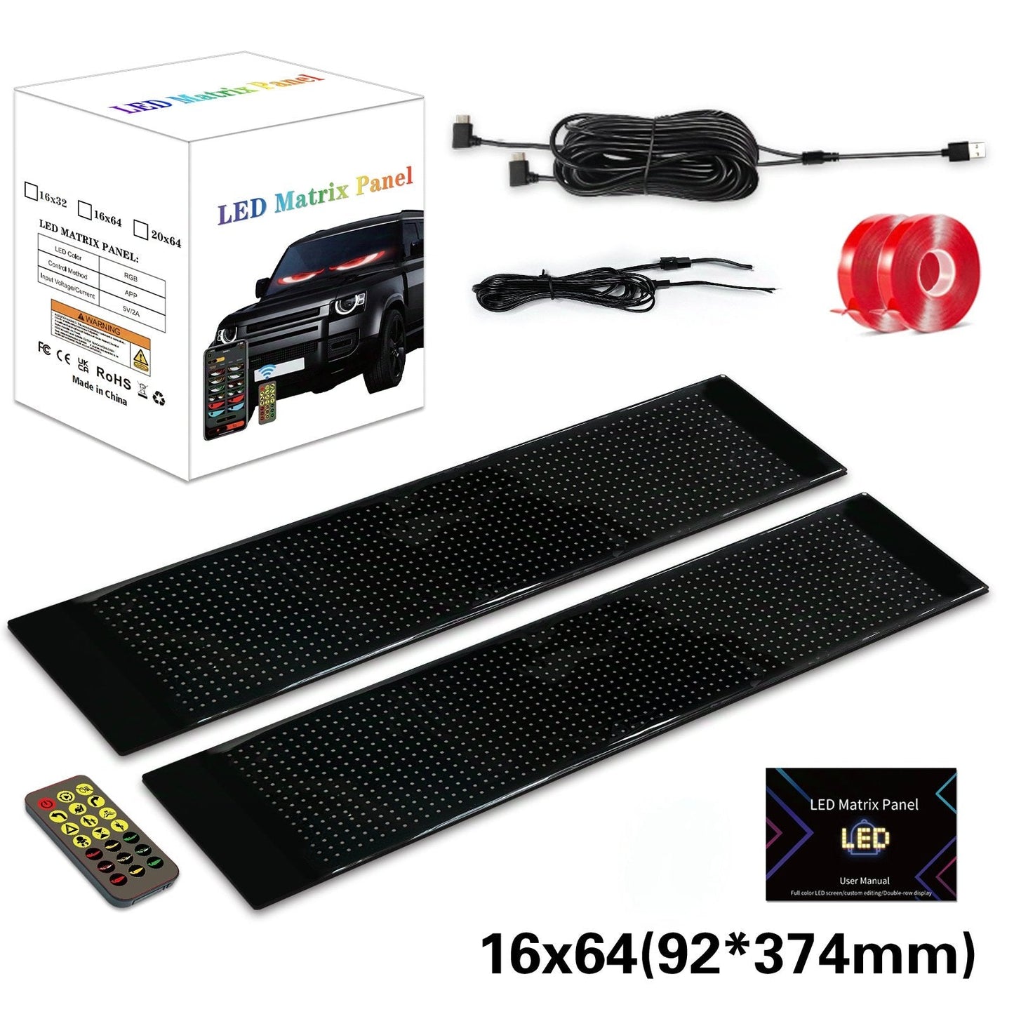 ✨DIY Car Dynamic LED Smart Colorful Eye Lamp Soft Screen(🚀Free VIP shipping ! )