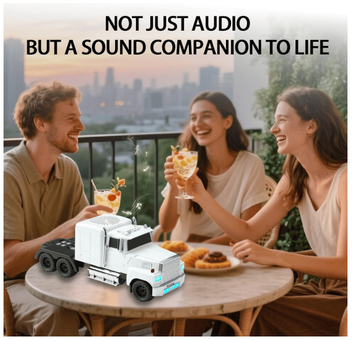 WS-570 Retro American Truck Model Bluetooth Replica Speaker – Portable HD Sound