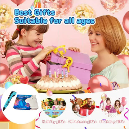 🎉🎁NEW 3D Printing Pen 3d Pen Set for Kids, LCD Display with PLA Filament