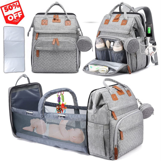 🚼Free Shipping🍼Diaper Bag Backpack with Changing Station, Large Capacity, Newborn Essentials Must Haves