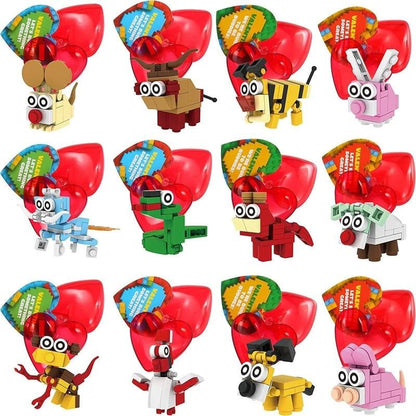 💖Hot 50% OFF💝 Animal Building Blocks Valentine’s Cards for Kids – 2026 Valentine’s Day Gifts 💝