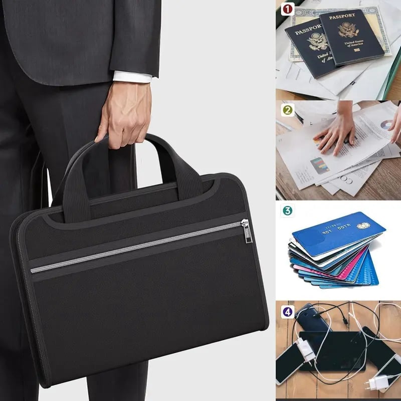 🔥HOST SALES 49% OFF🔥Fireproof Document Organizer with Handle