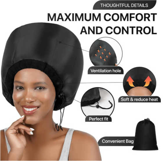 🏆Long Hair Dryer Cap – Save Time & Shield Hair (Final Hours!)