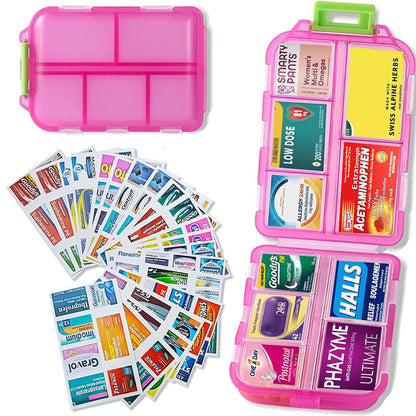 🌸Mother's Day Sale 49% OFF🔥Travel Pill Organizer Box (161 Labels for Customization)