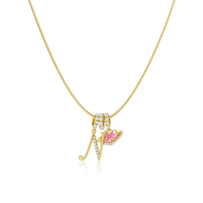 🎁14K Gold/Silver Plated 3-Layering Initial A-Z Letter Pendant Necklaces