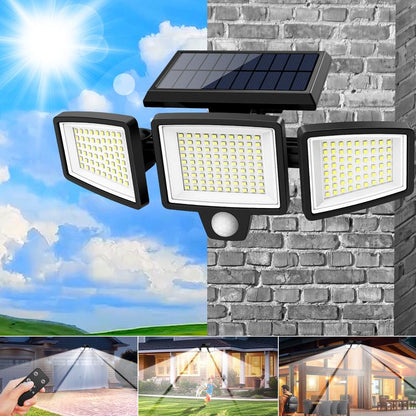 🔥2nd One 60% OFF🔥-Tuffenough Solar Outdoor Lights 2500LM 210LED Security Lights
