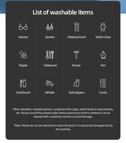 👓Professional Ultrasonic Jewelry & Glasses Cleaner Machine