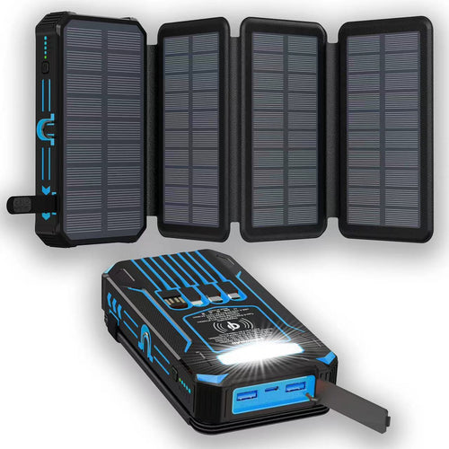 ⚡Outdoor Foldable Solar Large Capacity Charger Mobile Power Bank