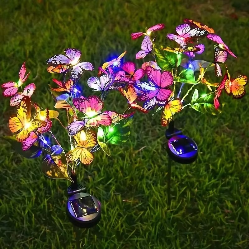🦋Solar Outdoor Flower Lights💐