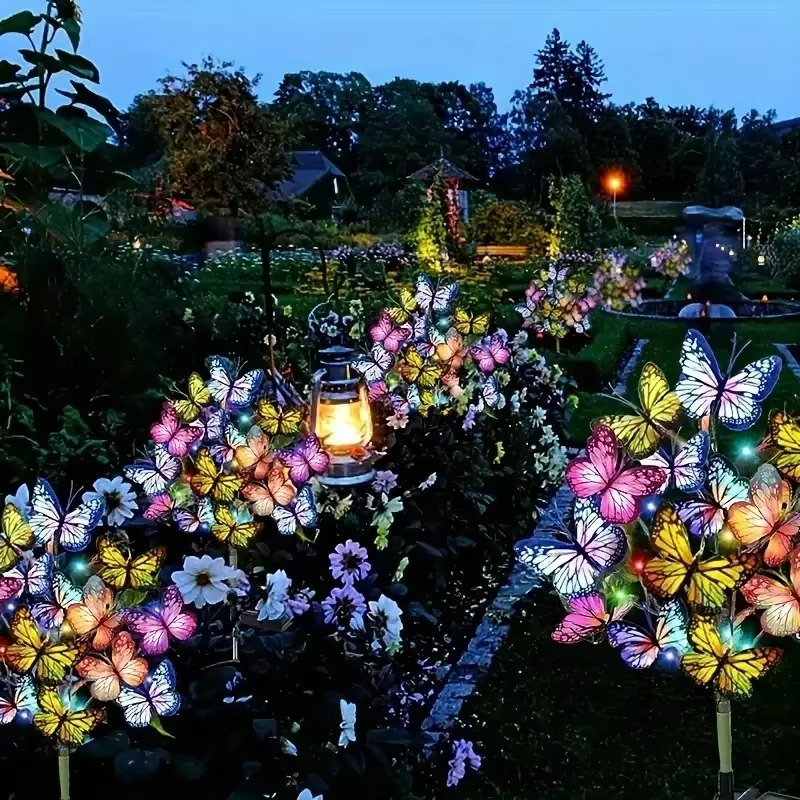 🦋Solar Outdoor Flower Lights💐