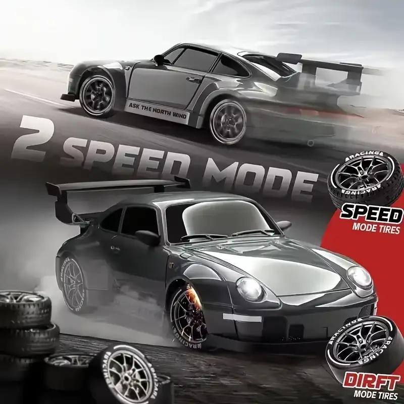 RC Drift Racing Car 1:20 Scale Model with 2.4GHz Remote 360° Spins & LED Lights Best Gift for Boys Girls Age 3+ Birthday Children’s Day