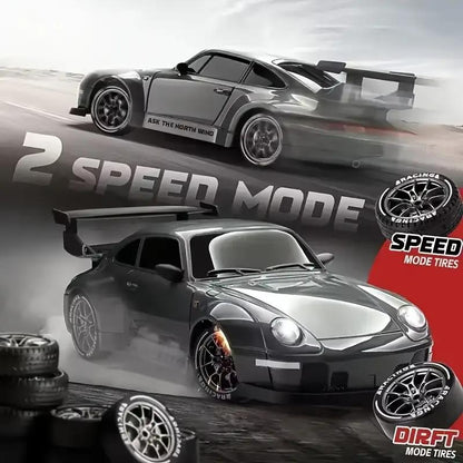 RC Drift Racing Car 1:20 Scale Model with 2.4GHz Remote 360° Spins & LED Lights Best Gift for Boys Girls Age 3+ Birthday Children’s Day