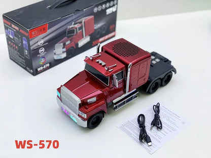 WS-570 Retro American Truck Model Bluetooth Replica Speaker – Portable HD Sound