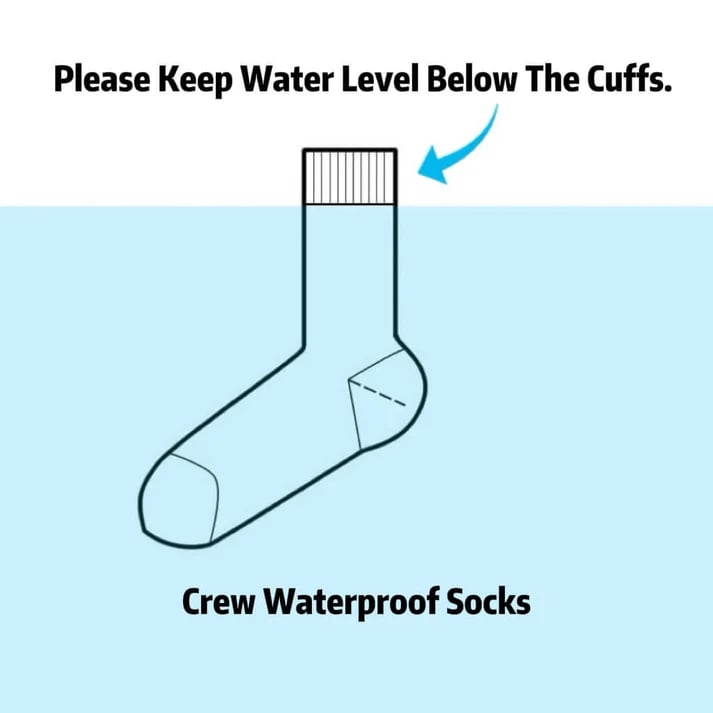 🧦 Unisex Crew Waterproof Socks – Neon Pulse