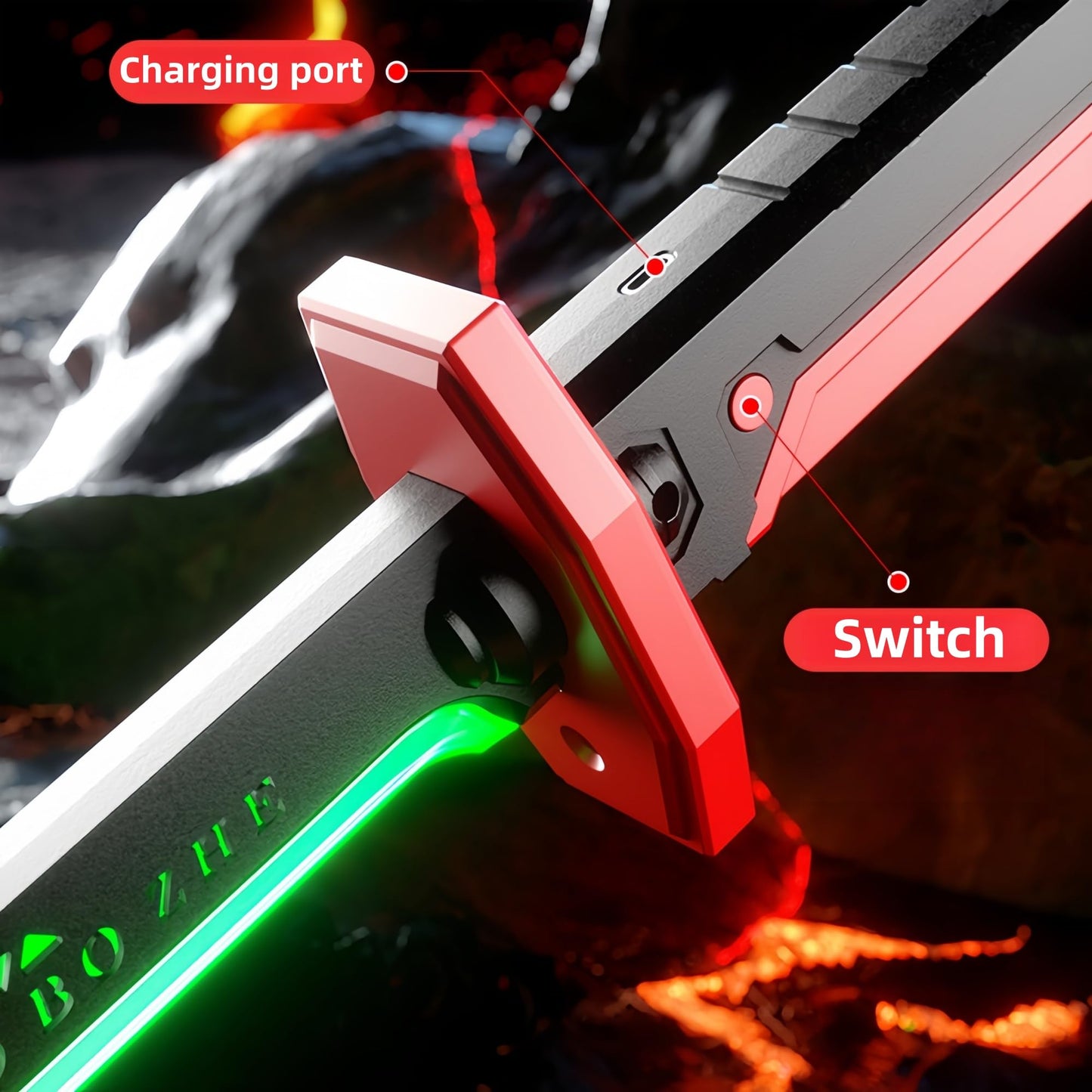 Lightsaber 7 Color Glowing Spark Sword
