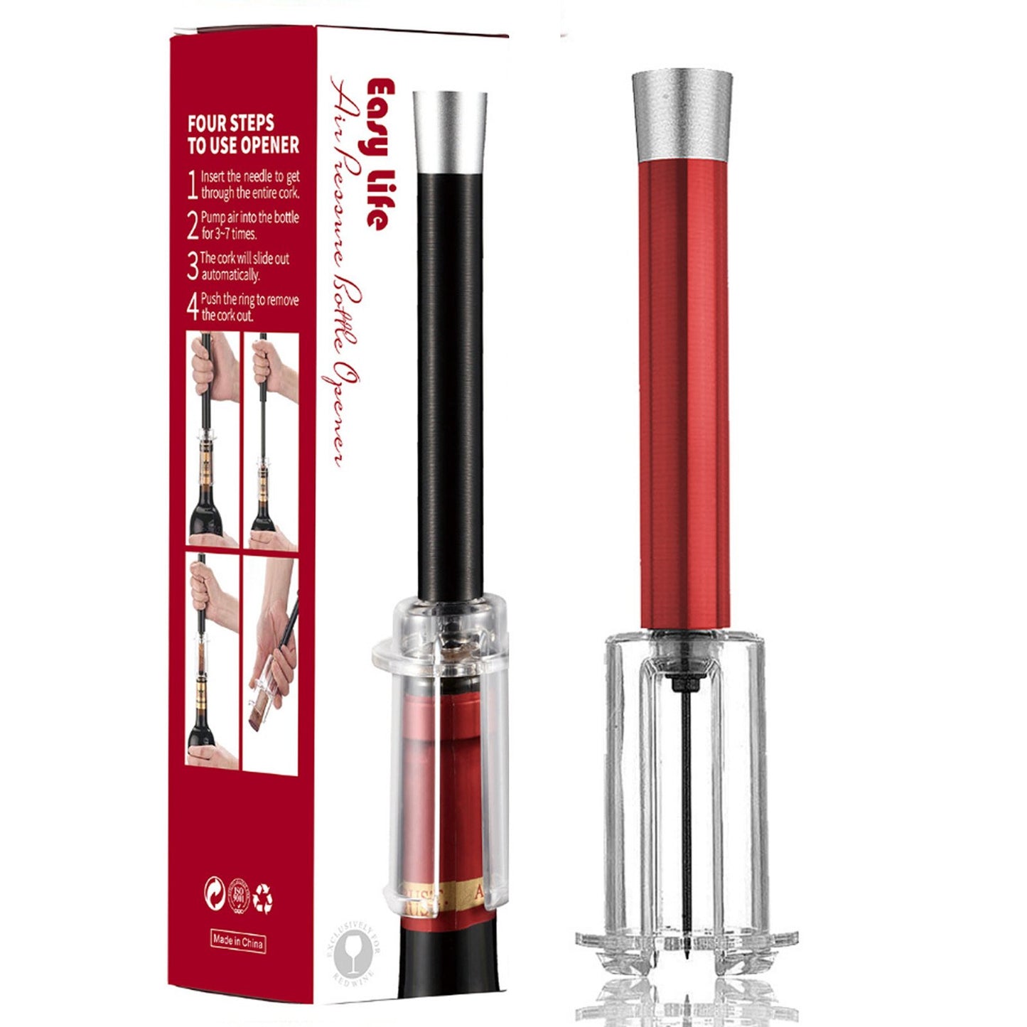 🍷Air Pump Cork Remover Wine Bottle Opener Set