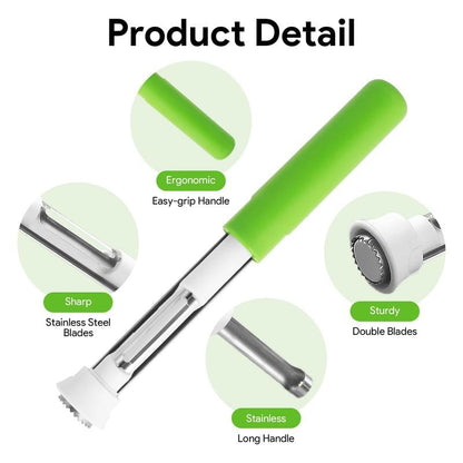 2-in-1 Apple Corer & Peeler 🍎🔪 , Stainless Steel Fruit Tool , Must-Have Kitchen Gadget ✨