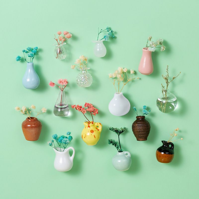 🌸Small items = big home joy!🏺Mini Vase Magnets for Fridge