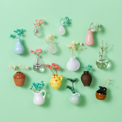 🌸Small items = big home joy!🏺Mini Vase Magnets for Fridge