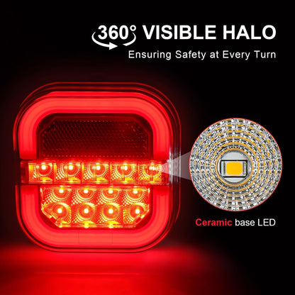 🏆Authorized Exclusive🔥Magnetic LED Wireless Trailer Lights, IP67 Rechargeable