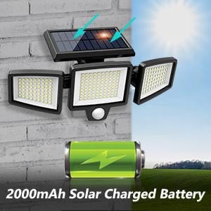 🔥2nd One 60% OFF🔥-Tuffenough Solar Outdoor Lights 2500LM 210LED Security Lights