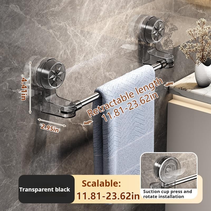 ⏰Limited-Time 49% Off - Christmas Special 🎄Stainless Steel Suction Cup Towel Rack