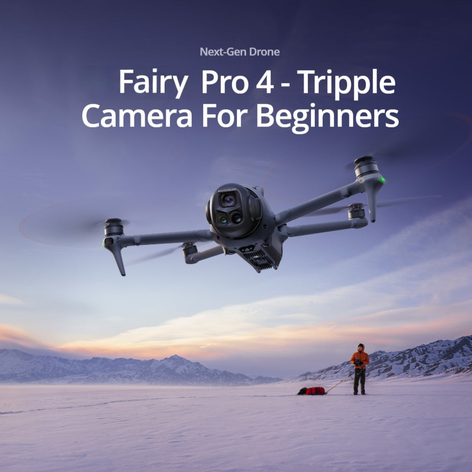 Next-Gen Fairy Pro 4: Triple Camera Drone for Beginners & Pro-Level Shots