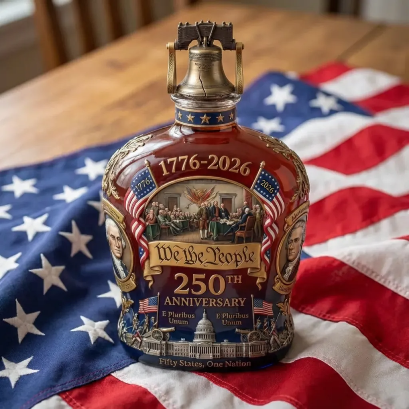 🎆Free Shipping🔥U.S. 250th Anniversary Commemorative Whiskey Decanter（1776-2026）
