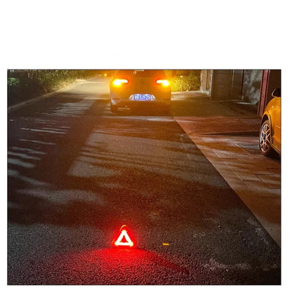 🔥For Your Safty🔥3-IN-1 Solar Emergency Triangle Warning Light at the Roadside