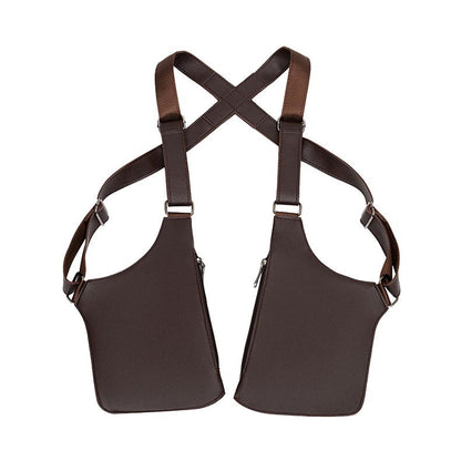 🎒 Premium Leather Underarm Shoulder Bag for Men & Women Anti-theft Hidden Storage