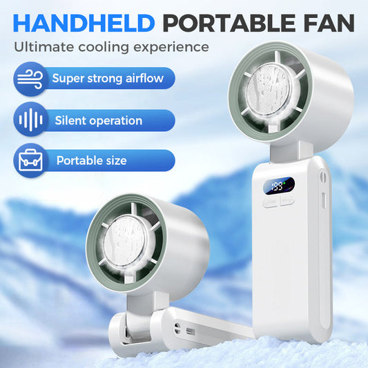 Handheld Portable Fan with Ice Cooler