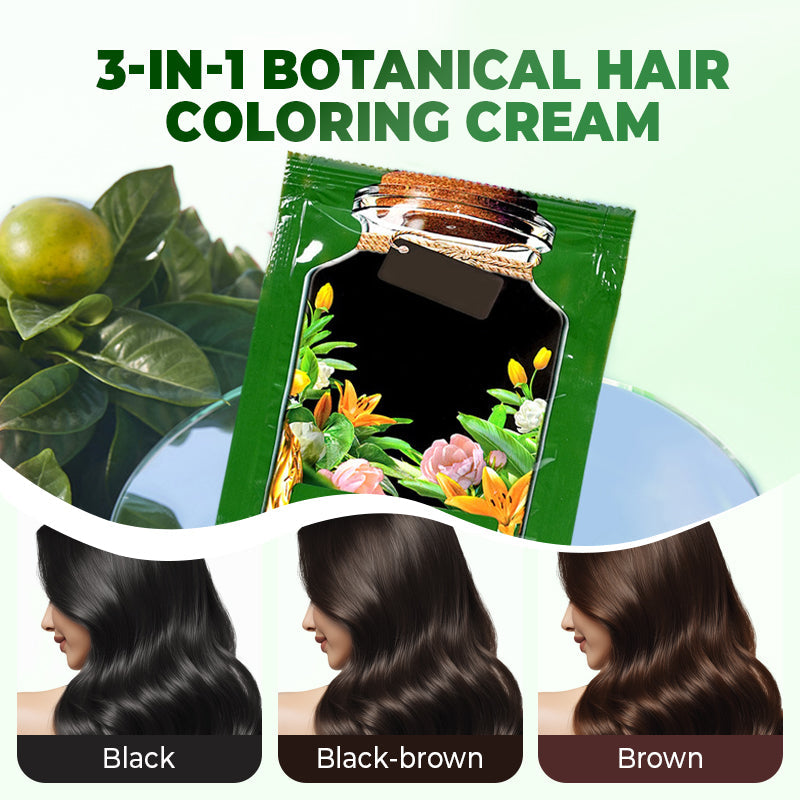 💖Buy 2 Get 60% Off💖 3-In-1 Botanical Hair Coloring Cream
