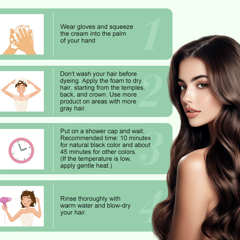 💖Buy 2 Get 60% Off💖 3-In-1 Botanical Hair Coloring Cream