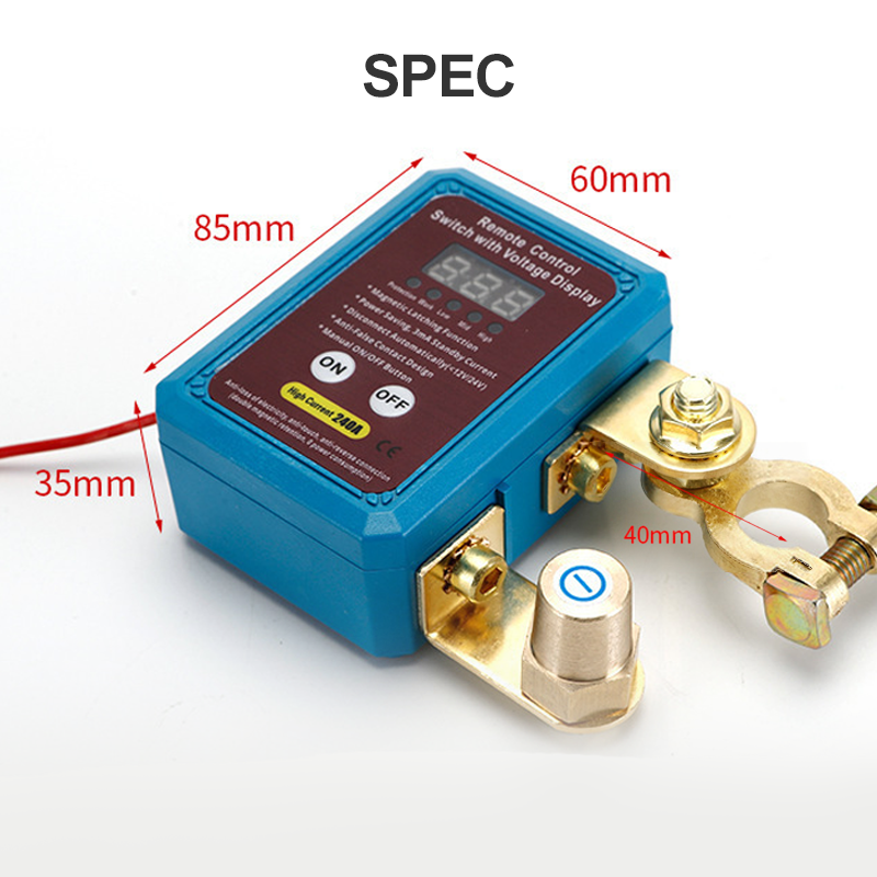 ⚡ Start your car smart! Wireless Battery Disconnect Switch – Anti-theft, energy-saving & super convenient!