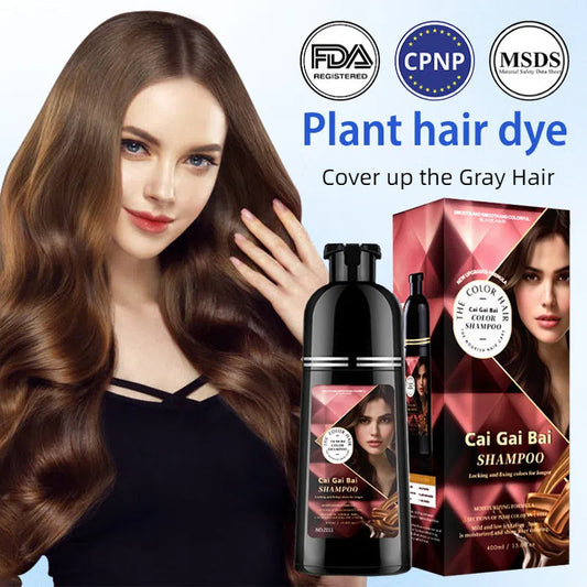⏳Time-Limited Special⏰3-in-1 Hair Coloring Shampoo, Plant Extracts for Vibrant Hair