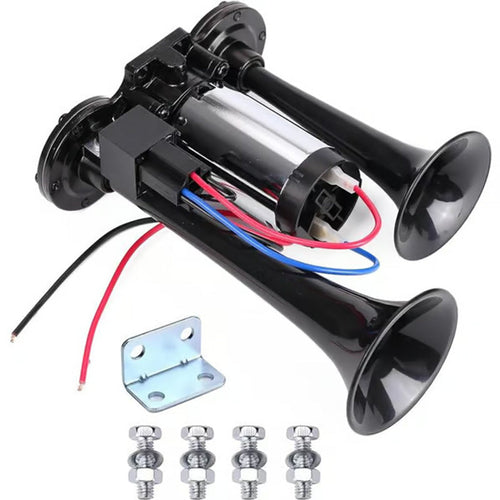 🎉New Year Gift 50% OFF!📢120dB Pneumatic Horn (12V/24V Universal) – Train-Like Sound for Trucks/Cars: Easy to Install!
