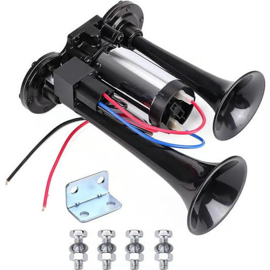 🎉New Year Gift 50% OFF!📢120dB Pneumatic Horn (12V/24V Universal) – Train-Like Sound for Trucks/Cars: Easy to Install!